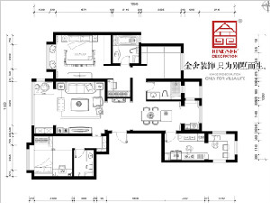 德賢公館160平米裝修戶(hù)型解析